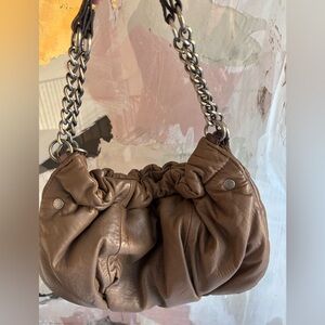 BCBGMaxAzria Leather Cloud Bag